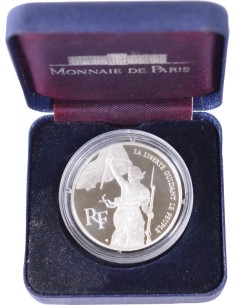 100 Francs argent BE - Liberté Delacroix - 1993 - avec coffret et certificat 100 francs Argent 1993