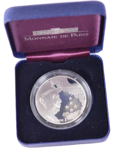 100 Francs argent BE - Maréchal Juin - 1994 - avec coffret sans certificat 100 francs Argent 1994