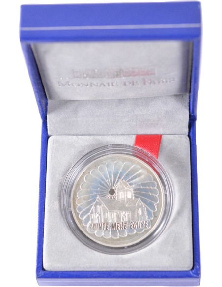 100 Francs argent BE - Saint-Mère-Eglise - 1994 - avec coffret et certificat 100 francs Argent 1994