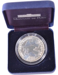 100 Francs argent BE - Jean Moulin - 1993 - avec coffret sans certificat 100 francs Argent 1993