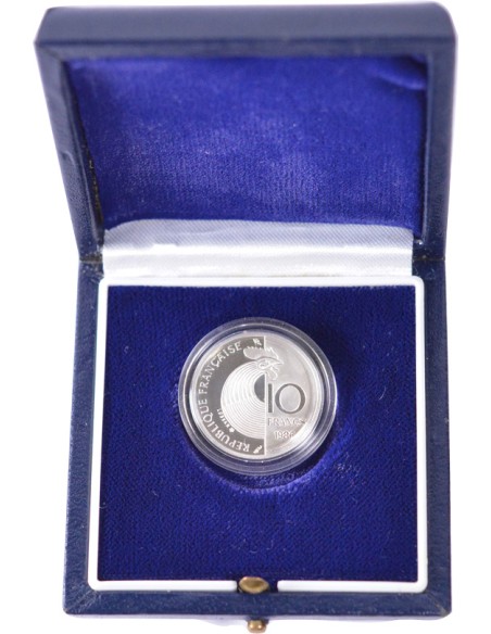 10 Francs argent BE - Schuman - 1986 - avec coffret et certificat 10 francs Argent 1986