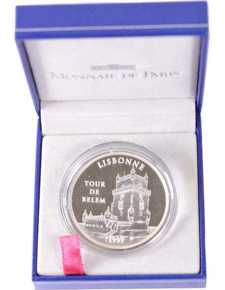 100 Francs argent BE - Tour de Belem - 1997 - avec coffret sans certificat 100 francs Argent 1997