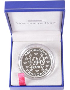 100 Francs argent BE - Tour de Belem - 1997 - avec coffret sans certificat 100 francs Argent 1997 2