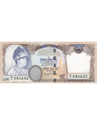 Népal 500 Rupees - Tigres - ND (2002) - P.50 500 rupees 2002