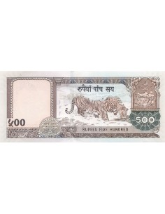 Népal 500 Rupees - Tigres - ND (2002) - P.50 500 rupees 2002 2