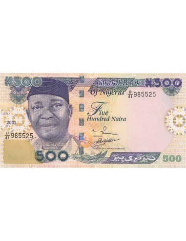 Nigeria 500 Naira - Nnamdi Azikiwe - 2001 - P.30 500 naira 2001