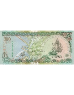 Maldives 100 Rufiyaa - 2000 - P.22 100 rufiyaa 2000
