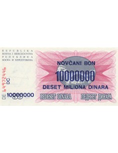 Bosnie-Herzégovine 10000000 Dinara - 1993 - P.36 10000000 dinara 1993