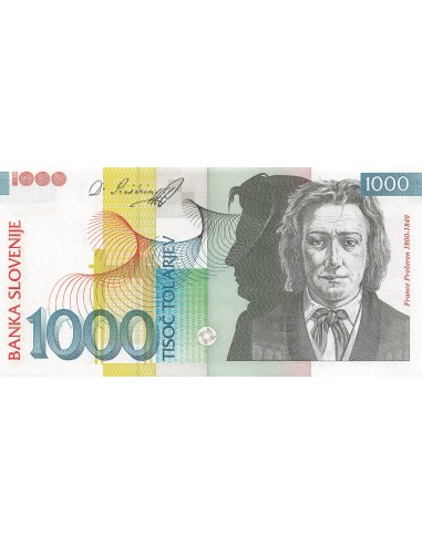 Slovénie 1000 Tolarjev - France Prešeren - 2004 - P.32 1000 tolarjev 2004