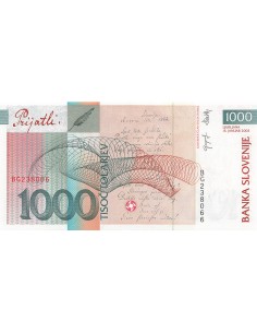 Slovénie 1000 Tolarjev - France Prešeren - 2004 - P.32 1000 tolarjev 2004 2
