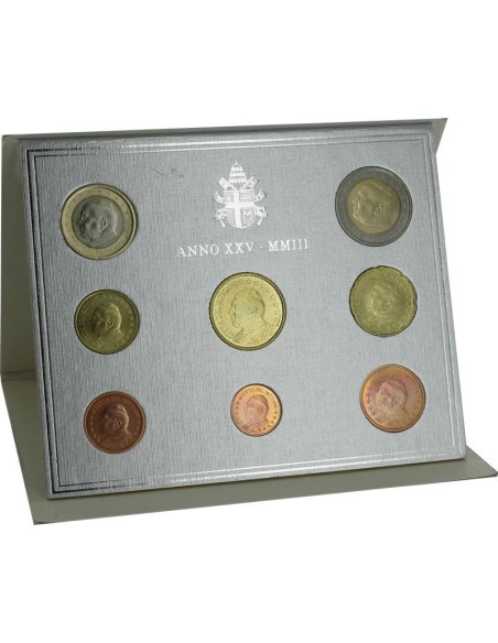 Vatican Pape Jean Paul II Coffret BU 8 pièces 2003 - Jean-Paul II 2003