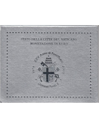 Vatican Pape Jean Paul II Coffret BU 8 pièces 2003 - Jean-Paul II 2003