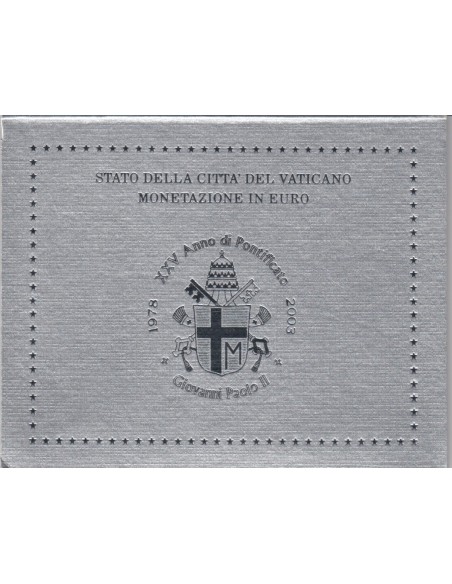 Vatican Pape Jean Paul II Coffret BU 8 pièces 2003 - Jean-Paul II 2003