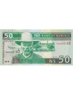 Namibie 50 Dollars - Hendrik Witbooi - ND (2003) - P.8 50 dollars 2003