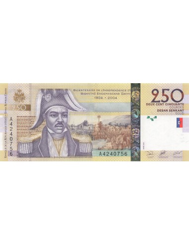 Haïti Jean-Jacques Dessalines dit Jacques Ier 250 Gourdes - Dessalines - 2004 - P.276 250 gourdes 2004