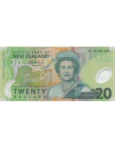 Nouvelle-Zélande 20 Dollars - Elisabeth II - 2005 - P.187 20 dollars 2005