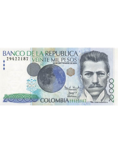Colombie 20000 Pesos - J.G. Armero - 2004 - P.454 20000 pesos 2004