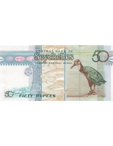 Seychelles 50 Rupees - ND (2004) - P.39A 50 rupees 2004