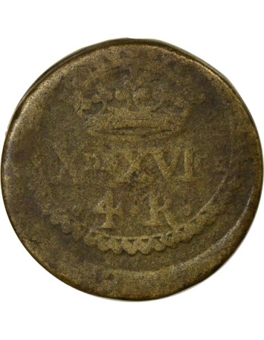 Espagne 4 reales Laiton