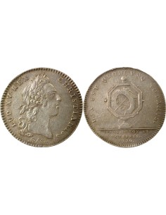 Louis XV Conseillers du Roi & Notaires 1 jeton Argent 1720 (1756)