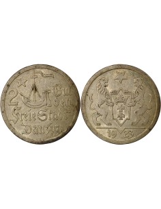 Pologne Dantzig - 2 Gulden Argent - 1923 2 gulden Argent 1923