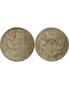 Pologne Dantzig - Gulden Argent - 1923 Berlin 1 gulden Argent 1923 A Berlin