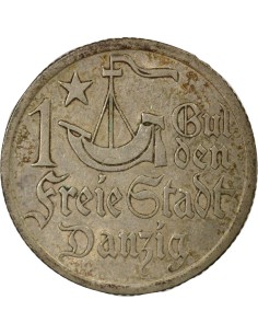 Pologne Dantzig - Gulden Argent - 1923 Berlin 1 gulden Argent 1923 A Berlin 2