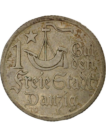 Pologne Dantzig - Gulden Argent - 1923 Berlin 1 gulden Argent 1923 A Berlin