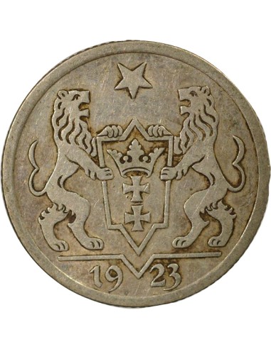 Pologne Dantzig - Gulden Argent - 1923 Berlin 1 gulden Argent 1923 A Berlin