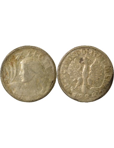 Pologne Zloty Argent - 1924 Paris 1 zloty Argent 1924 Philadelphie