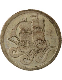 Pologne Dantzig - 1/2 Gulden Argent - 1923 Utrecht  1/2 gulden Argent 1923 Utrecht 2
