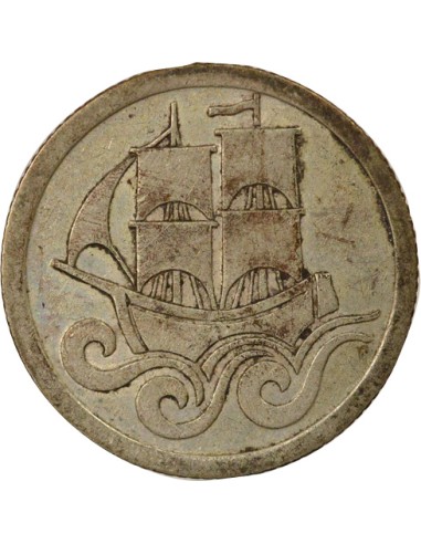 Pologne Dantzig - 1/2 Gulden Argent - 1923 Utrecht  1/2 gulden Argent 1923 Utrecht
