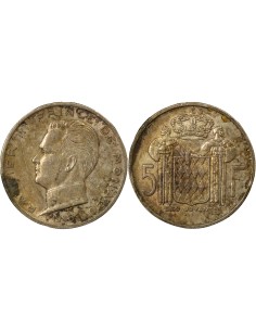 Monaco Rainier III de Monaco Rainier III - 5 Francs Argent - 1960 Paris 5 francs Argent 1960 A Paris
