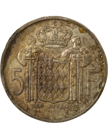 Monaco Rainier III de Monaco Rainier III - 5 Francs Argent - 1960 Paris 5 francs Argent 1960 A Paris