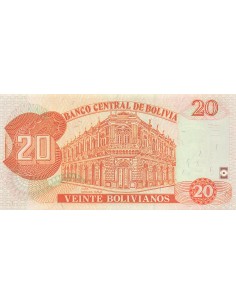Bolivie 20 Bolivianos - Pantaleon Dalence - ND (2005-2006) - P.229 20 bolivianos 2005 2
