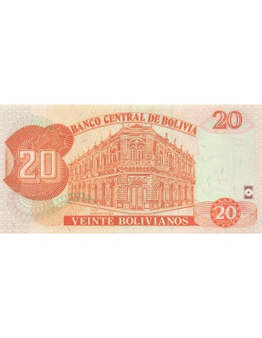Bolivie 20 Bolivianos - Pantaleon Dalence - ND (2005-2006) - P.229 20 bolivianos 2005