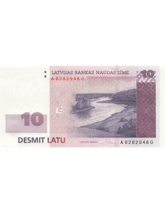 Lettonie 10 Latu - 2008 - P.54 10 latu 2008