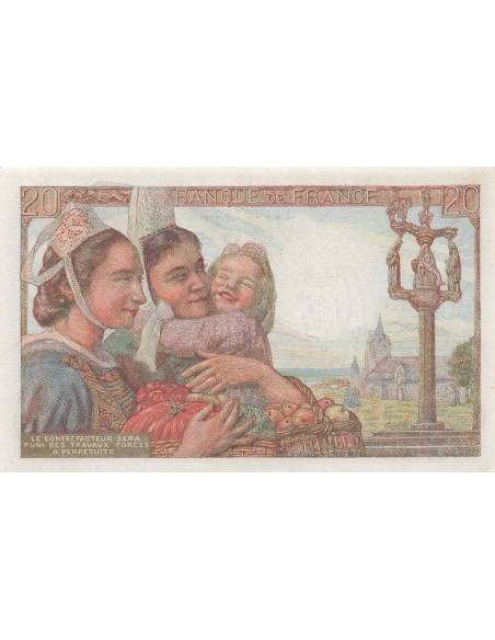 20 Francs Pêcheur - 05-11-1942 - Série R.58 20 francs 1942