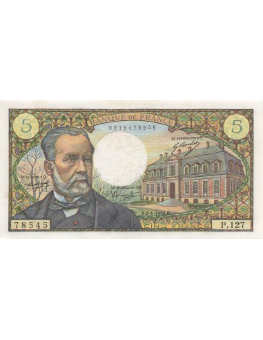 5 Francs Pasteur - 08-01-1970 - Série P.127 5 francs 1970