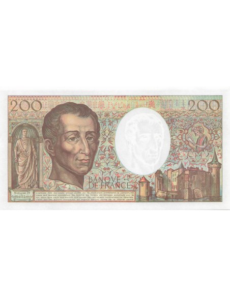 200 Francs - Montesquieu - 1992 - Série J.136 200 francs 1992
