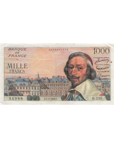1000 Francs Richelieu - 05-01-1956 - Série O.236 1000 francs 1956