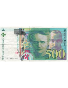 500 Francs - Pierre et Marie Curie - 1994 - Série L.023 500 francs 1998