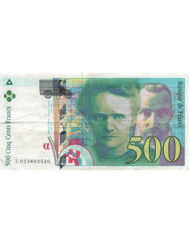 500 Francs - Pierre et Marie Curie - 1994 - Série L.023 500 francs 1998