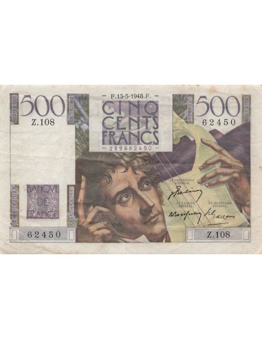 500 Francs - Chateaubriand - 13-05-1948 - Série Z.108 500 francs 1948
