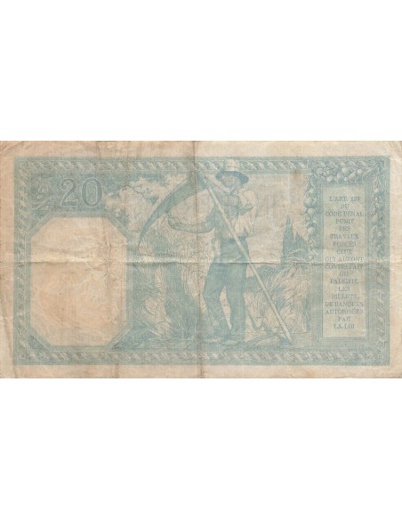 20 Francs - Bayard - 22-08-1917 - Série L.2782 20 francs 1917