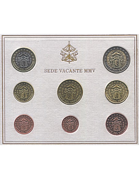 Vatican Coffret BU Euro VATICAN 2005 - Siège Vacant 2005
