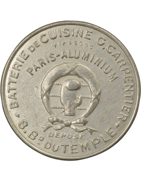 Batterie Cuisine G. Carpentier 5 centimes Aluminium A Paris