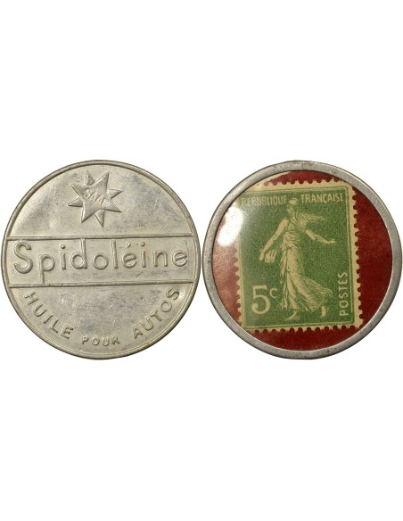 Spidoléine 5 centimes Aluminium A Paris