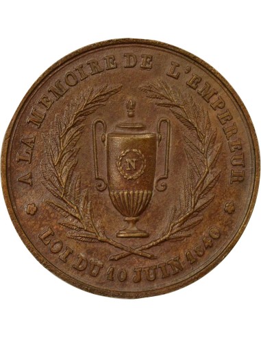 Roi d'Italie Retour des Cendres 1 médaille Cuivre 1840