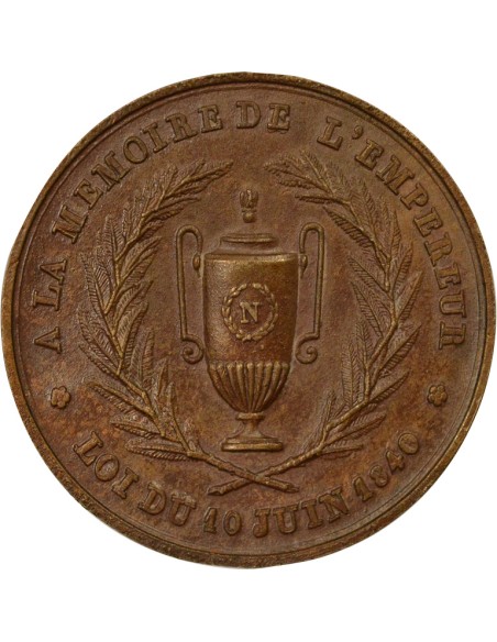 Roi d'Italie Retour des Cendres 1 médaille Cuivre 1840